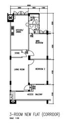 Blk 108 Hougang Avenue 1 (Hougang), HDB 3 Rooms #210765141